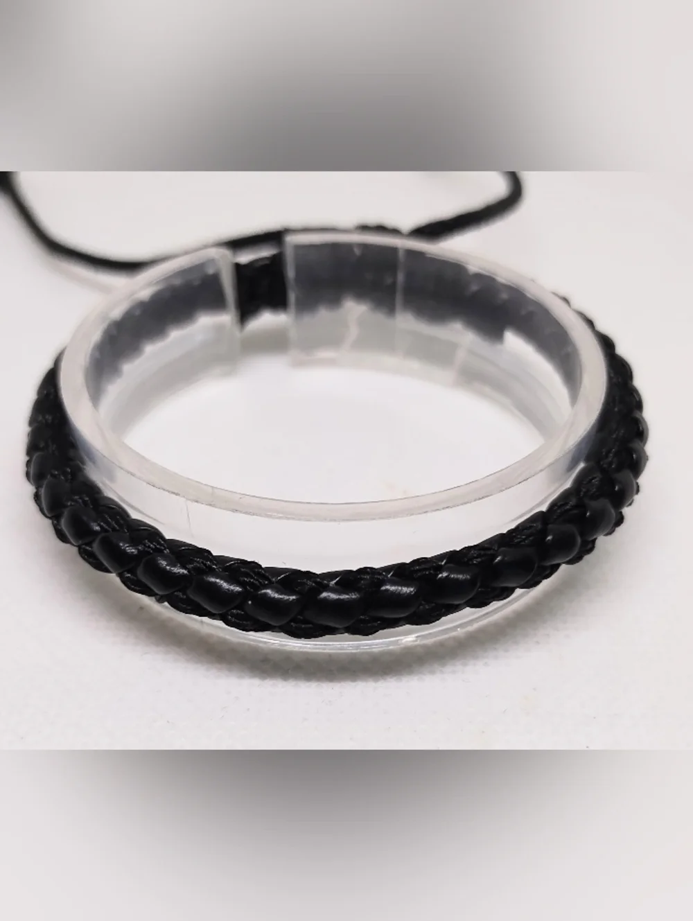 Men's Leather Bracelet Braided‎ Black Jewelry New G9